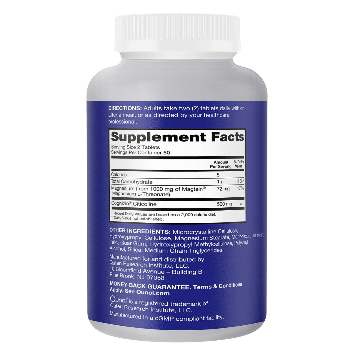 미국직구 큐놀 영양제 Qunol Brain Health Memory Plus, 100 Count