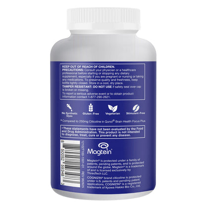 미국직구 큐놀 영양제 Qunol Brain Health Memory Plus, 100 Count