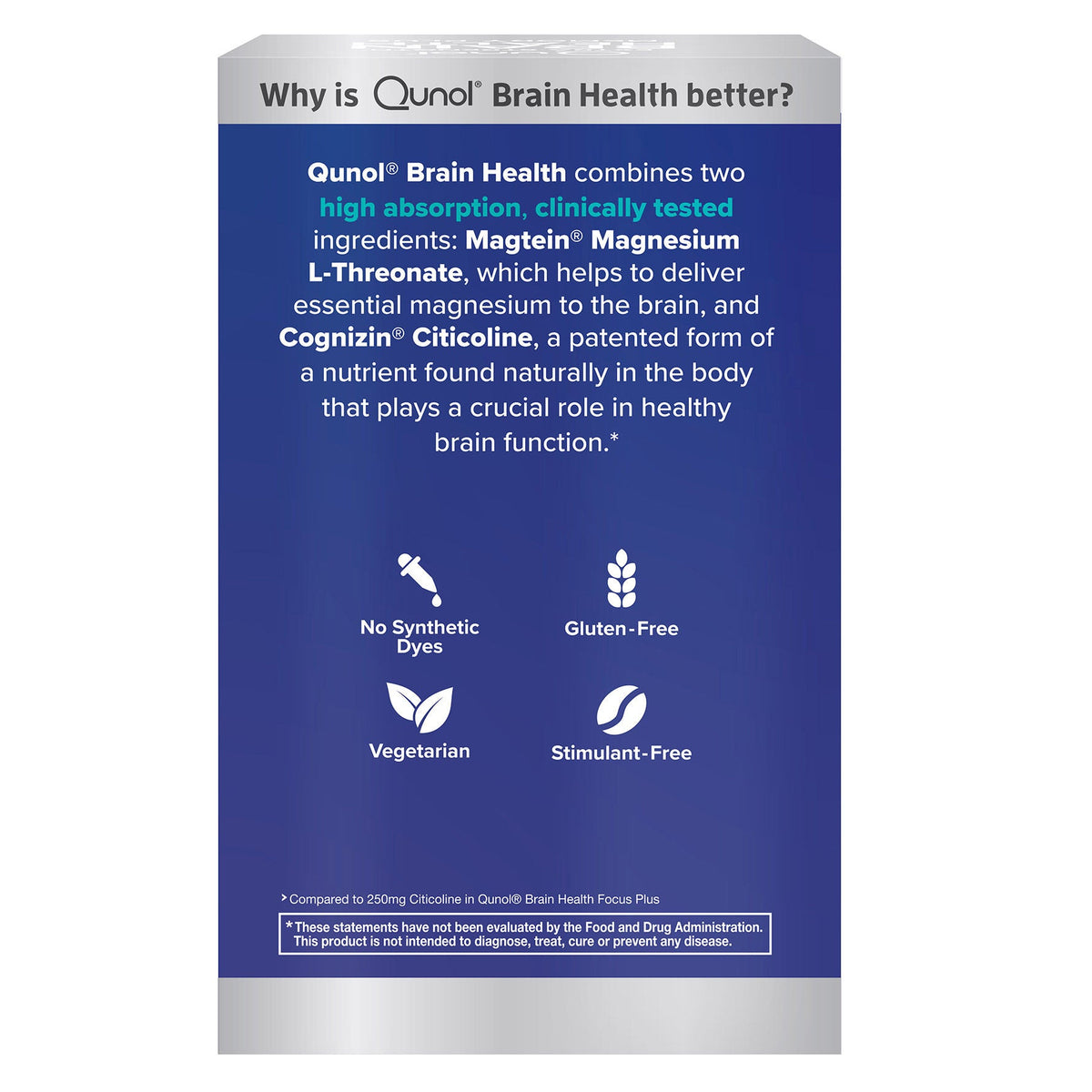 미국직구 큐놀 영양제 Qunol Brain Health Memory Plus, 100 Count