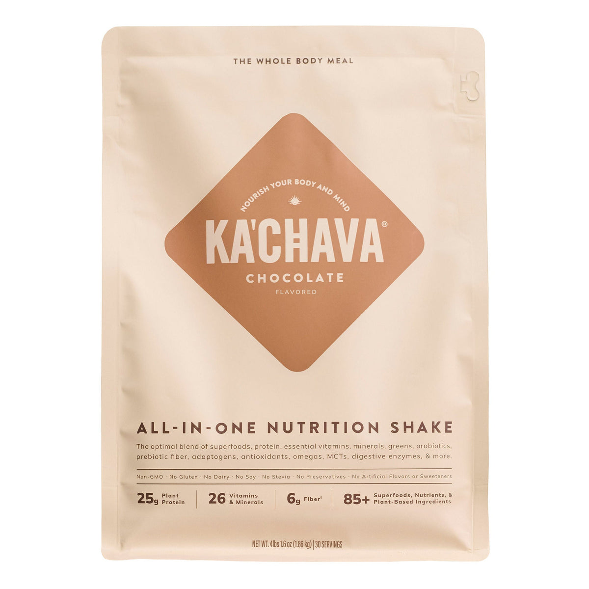 미국직구 카차바 단백질 쉐이크 파우더 초콜릿 Ka'Chava All-In-One Nutrition Plant Based Shake, Chocolate, 30 Servings, 4.16 lbs