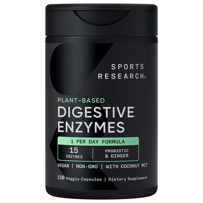 미국직구 생활건강 Sports Research Digestive Enzymes, 150 Veggie Capsules