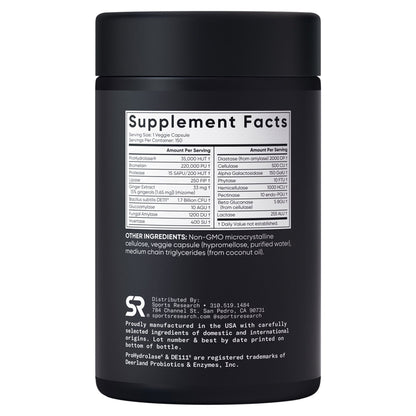 미국직구 생활건강 Sports Research Digestive Enzymes, 150 Veggie Capsules