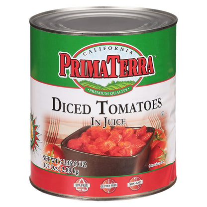 미국직구 Prima Terra Diced Tomatoes In Juice, 102 oz