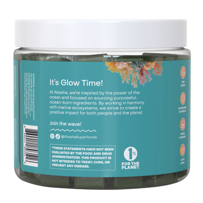 미국직구 영양제 Akasha Superfoods GLOW Sea Moss & Pearl Powder, 2-Pack