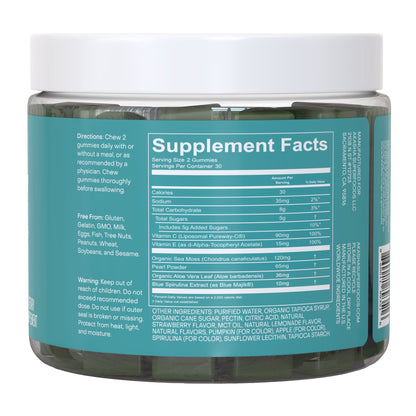 미국직구 영양제 Akasha Superfoods GLOW Sea Moss & Pearl Powder, 2-Pack