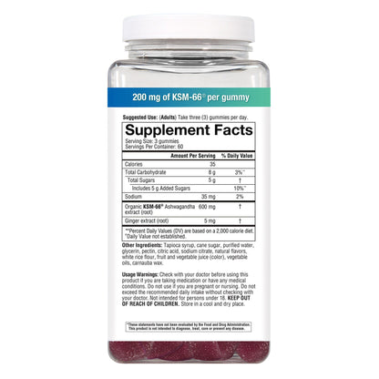 미국직구 유스테오리 아쉬와간다 youtheory Ashwagandha, 180 Gummies, Mixed Berry Flavor