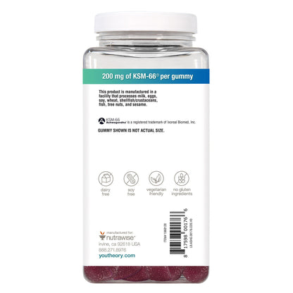 미국직구 유스테오리 아쉬와간다 youtheory Ashwagandha, 180 Gummies, Mixed Berry Flavor