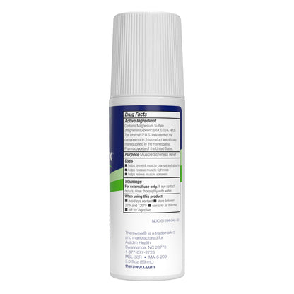 미국직구 테라웍스 외용 롤온 Theraworx Muscle Cramps Roll-On, with Magnesium Sulfate 3oz, 2-pack