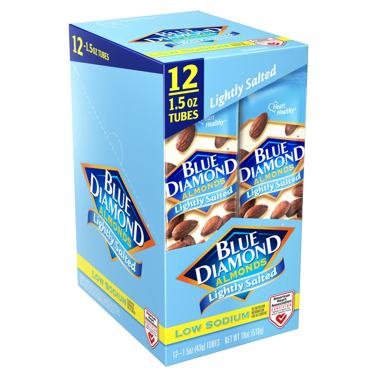 미국직구 Blue Diamond Almonds, Lightly Salted, 1.5 oz, 12 ct