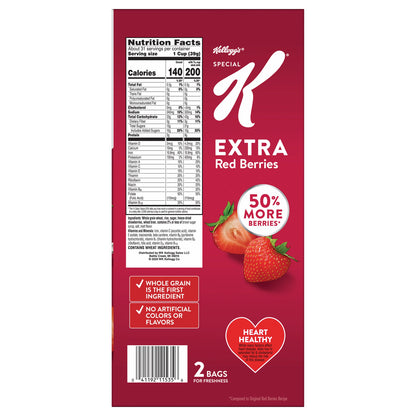 미국직구 스페셜K Kellogg's  Extra Red Berries, 21.5 oz bag, 2 ct