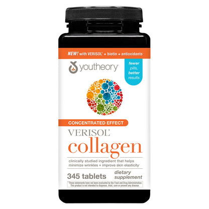 미국직구 유스테오리 콜라겐 youtheory Concentrated Effect Verisol Collagen with Biotin, 345 Count