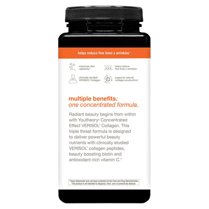 미국직구 유스테오리 콜라겐 youtheory Concentrated Effect Verisol Collagen with Biotin, 345 Count