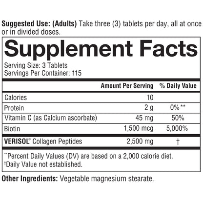 미국직구 유스테오리 콜라겐 youtheory Concentrated Effect Verisol Collagen with Biotin, 345 Count