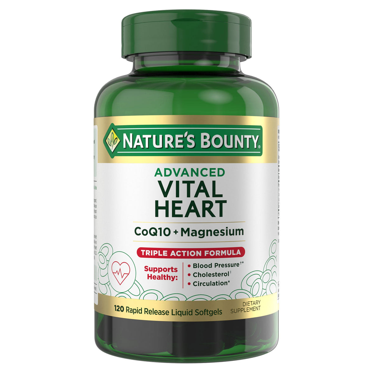 미국직구 네이처스바운티 영양제 Nature's Bounty Advanced  Vital Heart, 120 Count