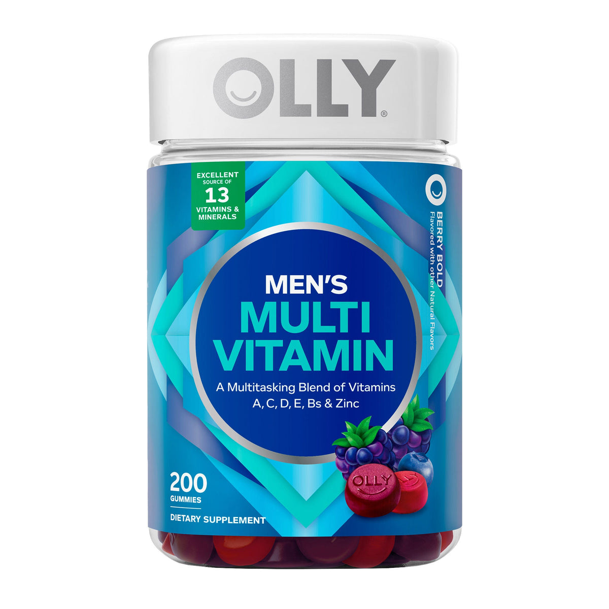미국직구 올리 종합비타민 OLLY Men's Multivitamin Gummy, 200 Gummies
