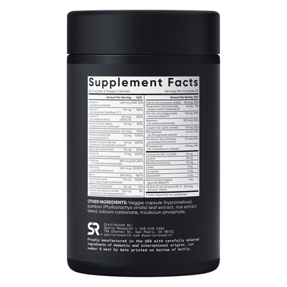 미국직구 종합비타민 Sports Research Advanced Multivitamin, 180 Veggie Capsules