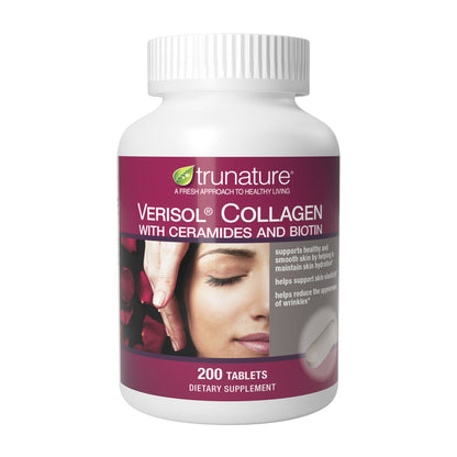 미국직구 트루네이처 콜라겐 trunature Verisol Collagen With Ceramides and Biotin, 200ct