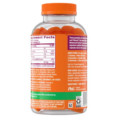 미국직구 메타뮤실 식이섬유 Metamucil Fiber Gummies, 150 Gummies