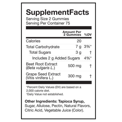 미국직구 영양제 SuperBeets Heart Gummies, Strawberry, 150ct