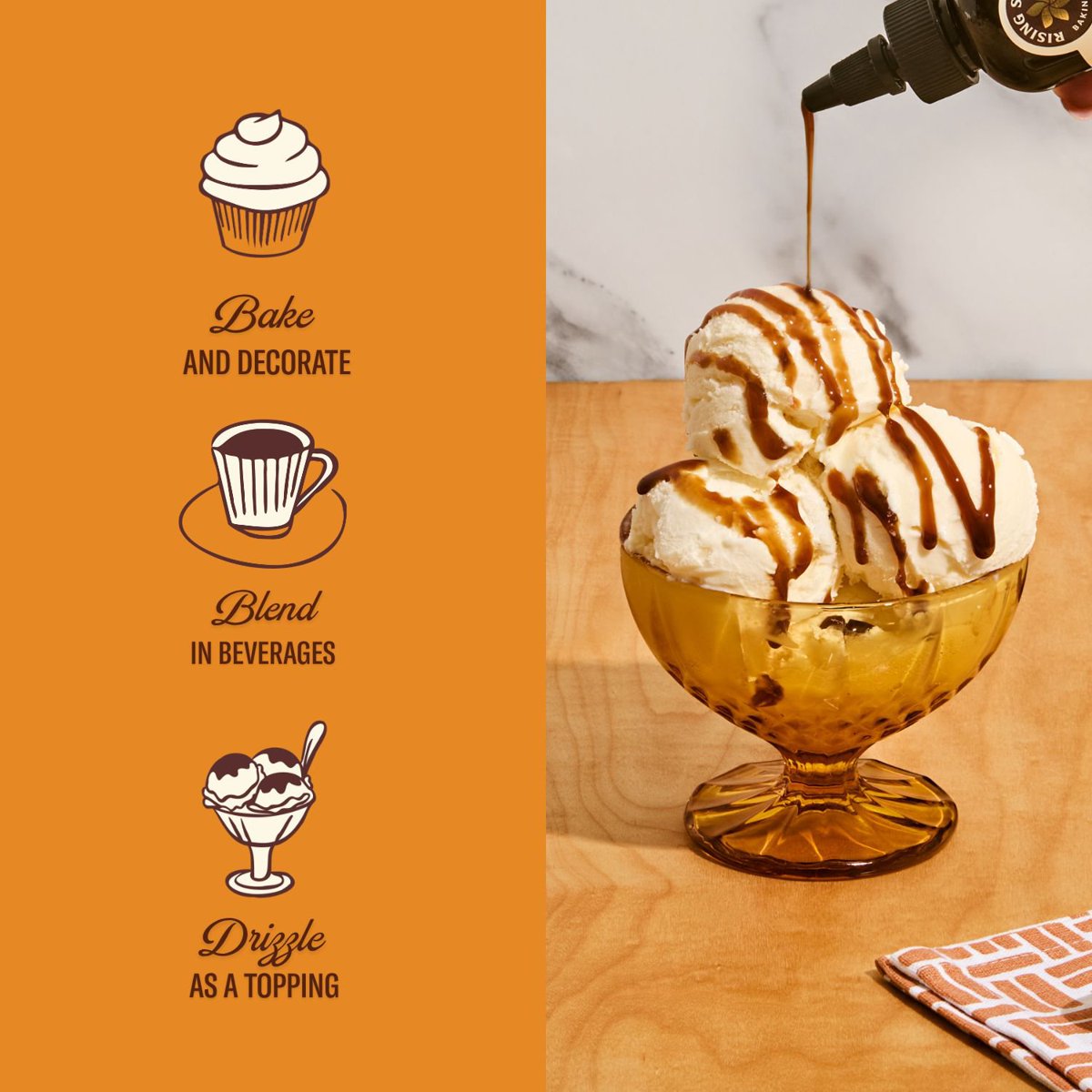 미국직구 Rising Star Baking 227g / Rising Star Baking Supply Salted Caramel Baker's Syrup, 227 3