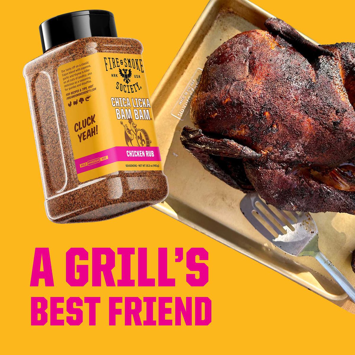 미국직구 Fire & Smoke 462g / Fire & Smoke Society Chica Licka Bam Bam BBQ Seasoning, Chicken R 5