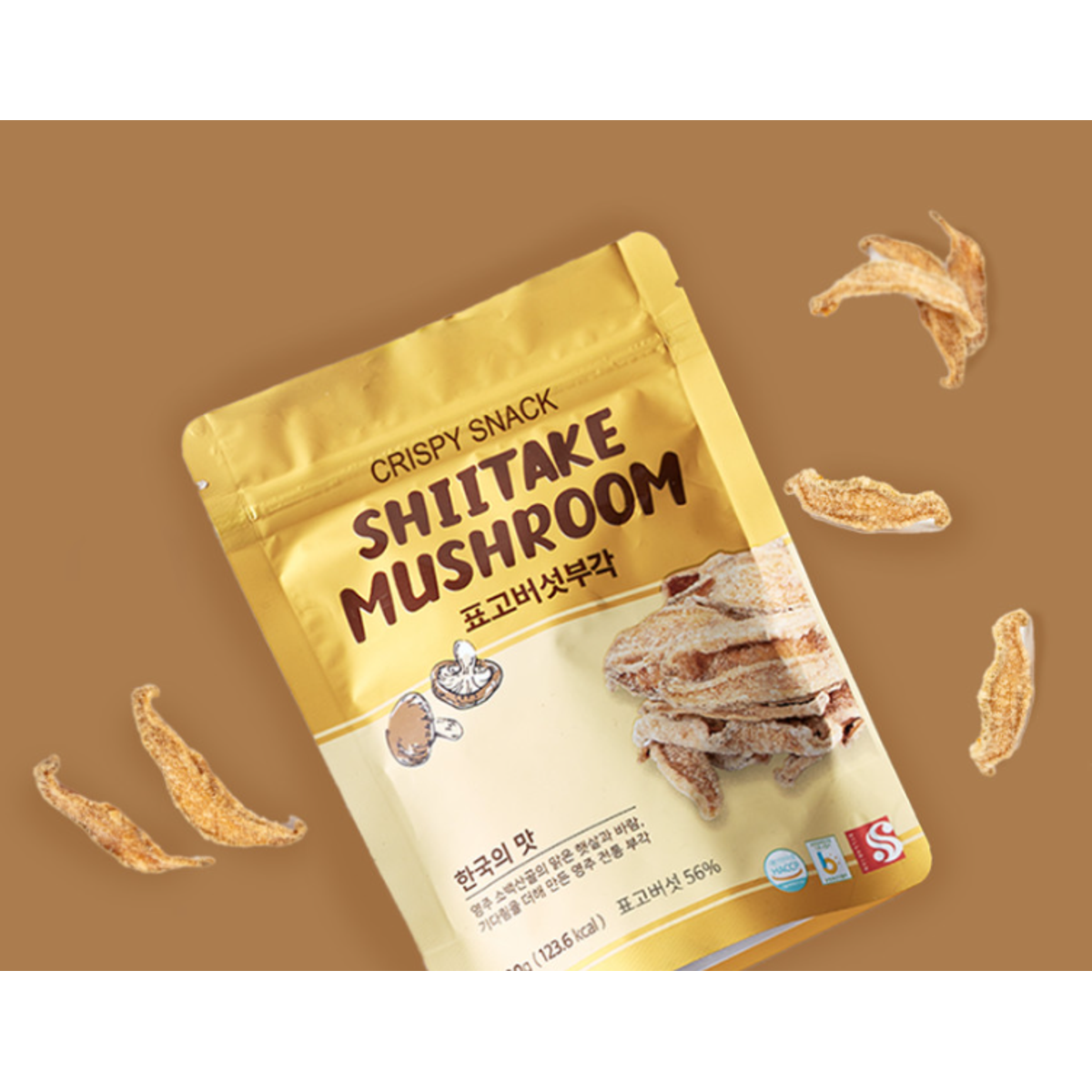 미국직구 HANBUGAK Korean Shiitake 30g / HANBUGAK Korean Shiitake Mushroom Bugak Snack, Crispy  2