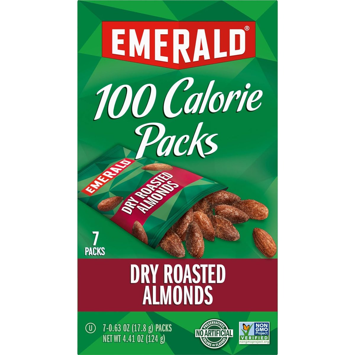 미국직구 Emerald Dry Roasted 견과 57g / Emerald Dry Roasted Almonds, 2 Boxes x 7 Counts, with By 3