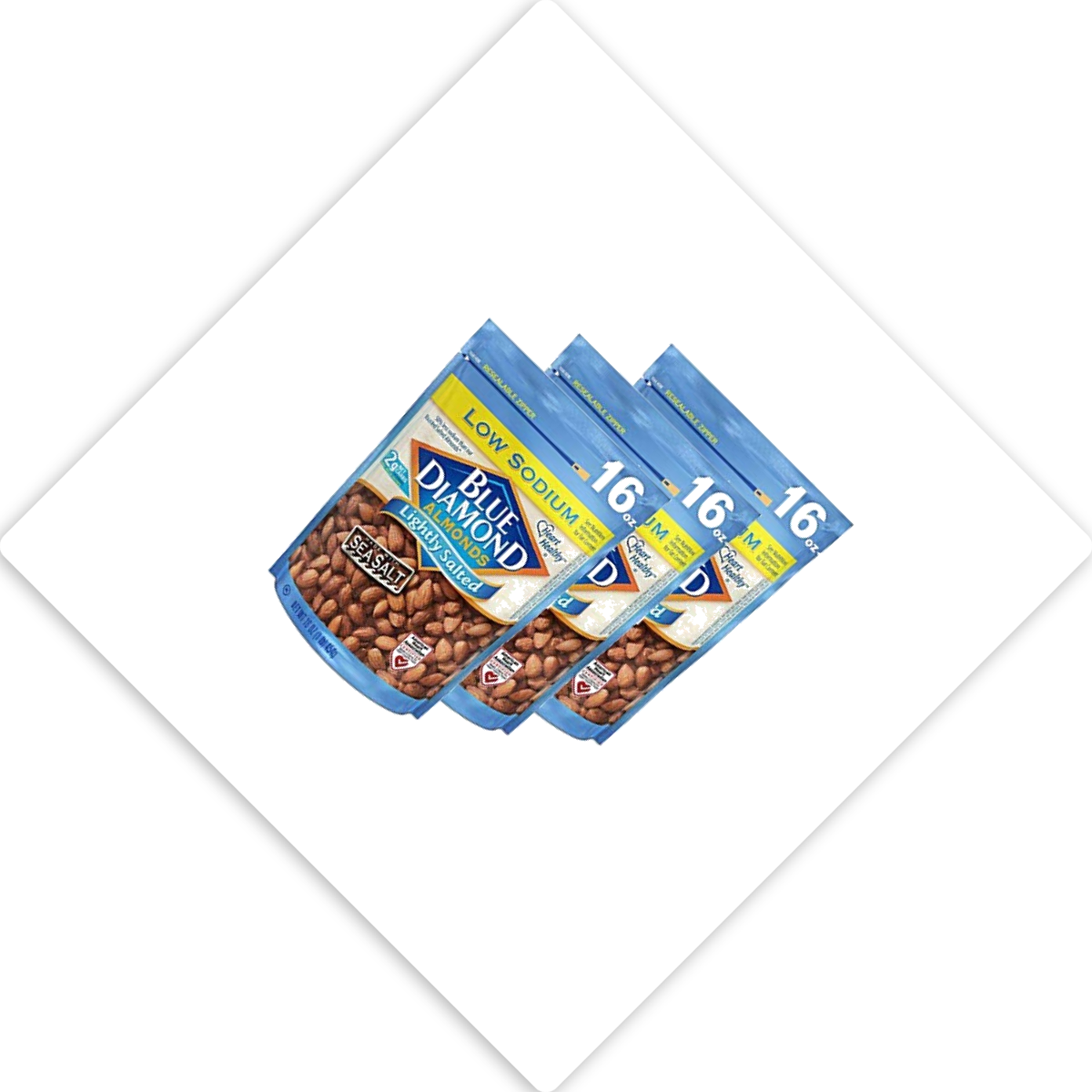 미국직구 Blue Diamond Lightly 견과 454g / Blue Diamond Lightly Salted Almonds, 3 Bags x 454g Eac 4