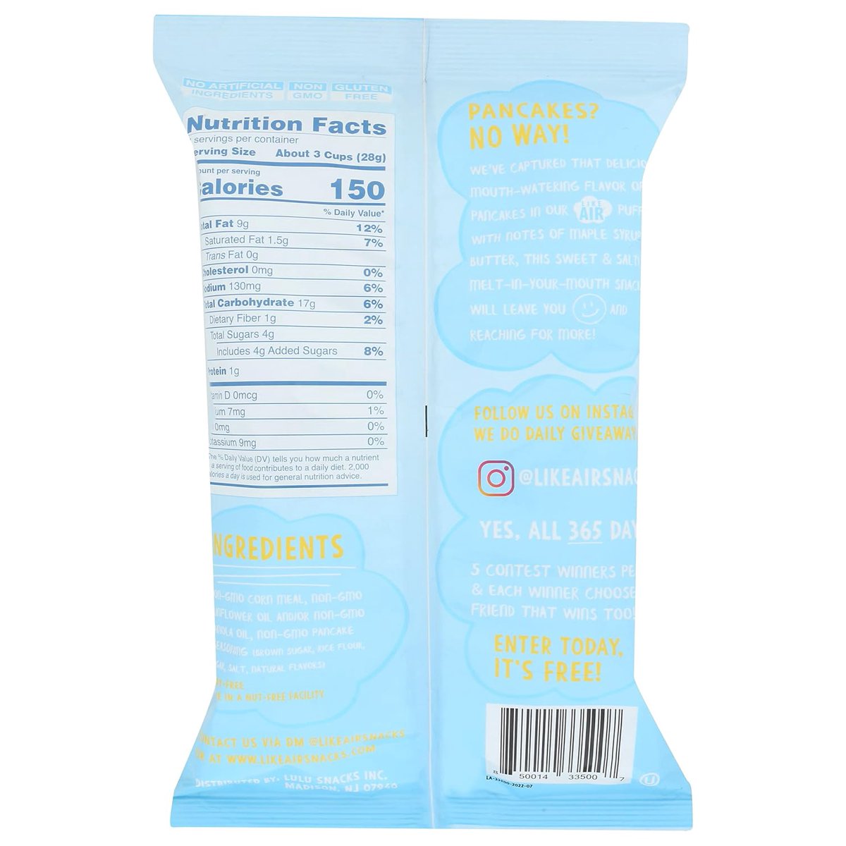 미국직구 113g 12팩 / (Pack Of 12) Like Air Puf fcorn Pancake 113g 2