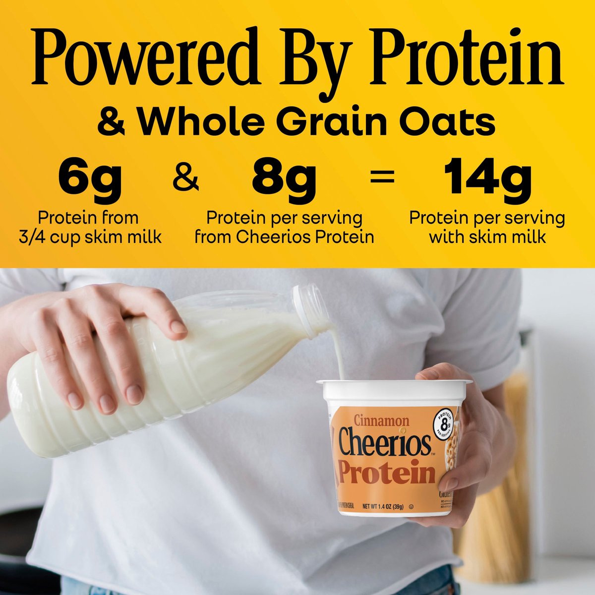 미국직구 Cinnamon Cheerios 40g 2팩 / Cinnamon Cheerios Protein, Breakfast Cereal Cup, Gluten Fr 5