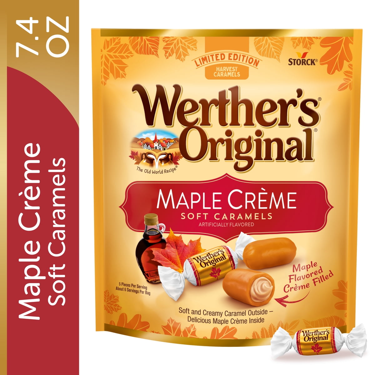 미국직구 Werther's 210g 2팩 / Werther's Original Limited Edition Fall Harvest Maple Crème Soft  2