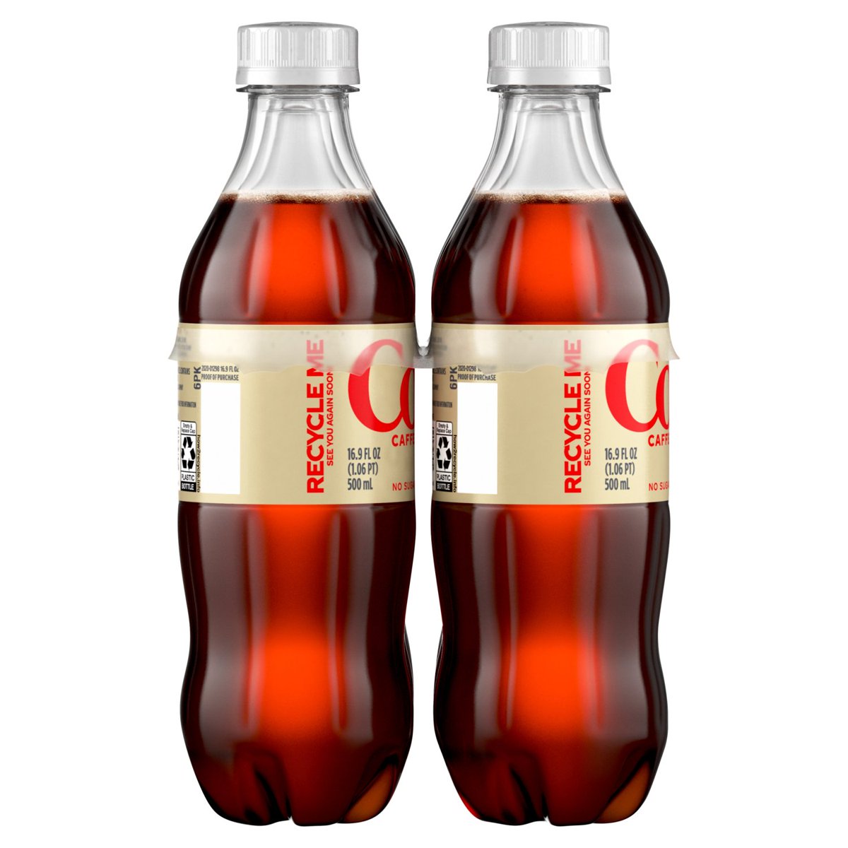 미국직구 2 Pack 500ml 2팩 / 2 Pack - Coke Soda Diet Caffeine Free - 6-500ml Package May Vary x2 3