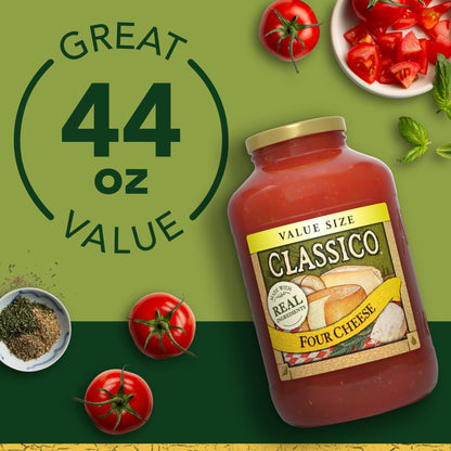 미국직구 클라시코 Four Cheese Pasta Sauce Value Size, 44 oz Jar