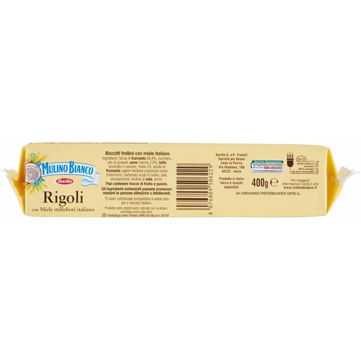 미국직구 3x Mulino Bianco 과자 397g 3팩 / 3x | Mulino Bianco Rigoli 397g (400G) Pack Of 3 & 2x Lo 3