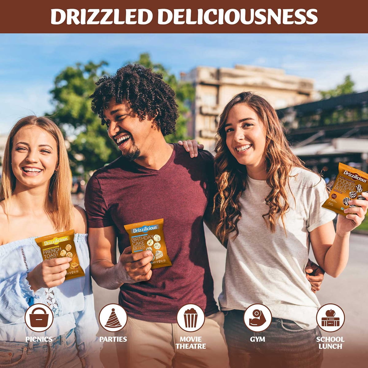 미국직구 Drizzilicious Mini Rice 21g / Drizzilicious Mini Rice Cakes Variety Pack, 21g, 32 pk. 5