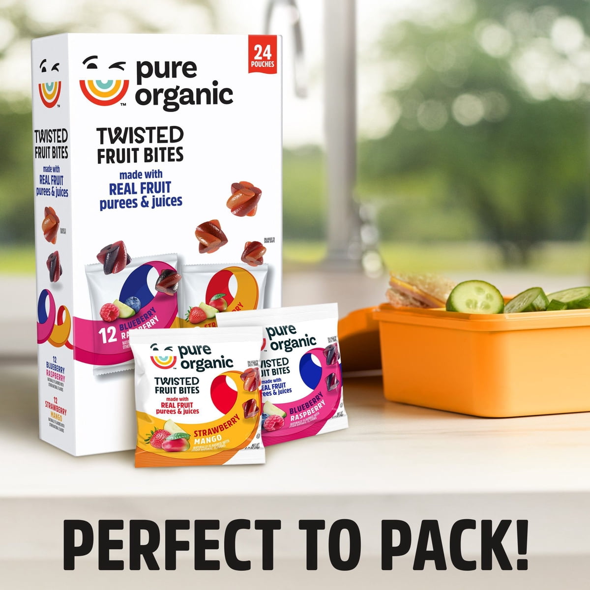 미국직구 Pure 20g / Pure Organic Twisted Fruit Bites, Snack Variety Pack, 20g, 24 pk. 6