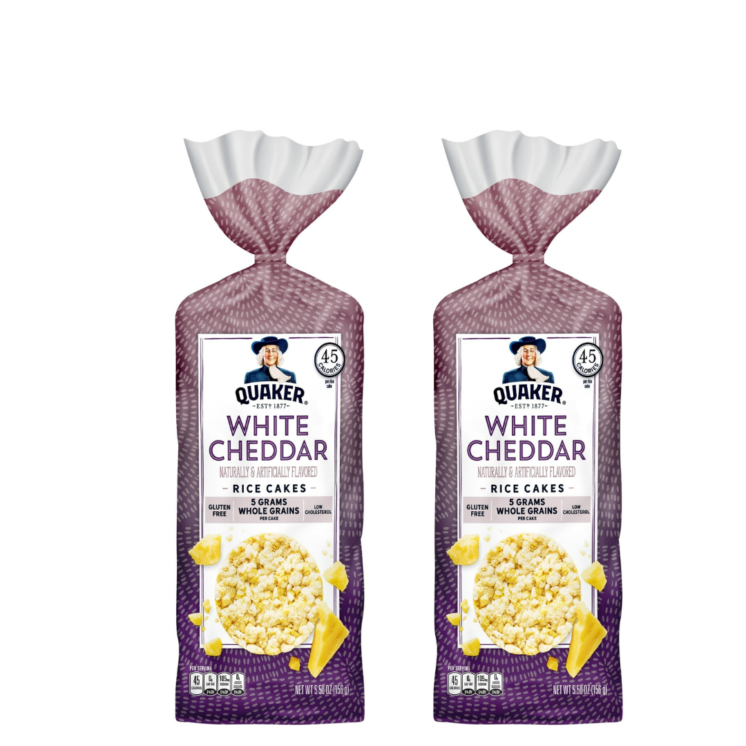 미국직구 156g 2팩 / (2 PACK) Quaker Rice Cakes Whole Grain White Cheddar Gluten Free 156g 1
