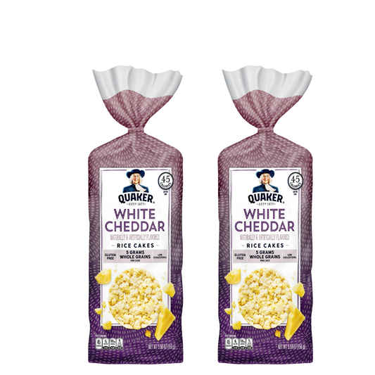 미국직구 156g 2팩 / (2 PACK) Quaker Rice Cakes Whole Grain White Cheddar Gluten Free 156g 1