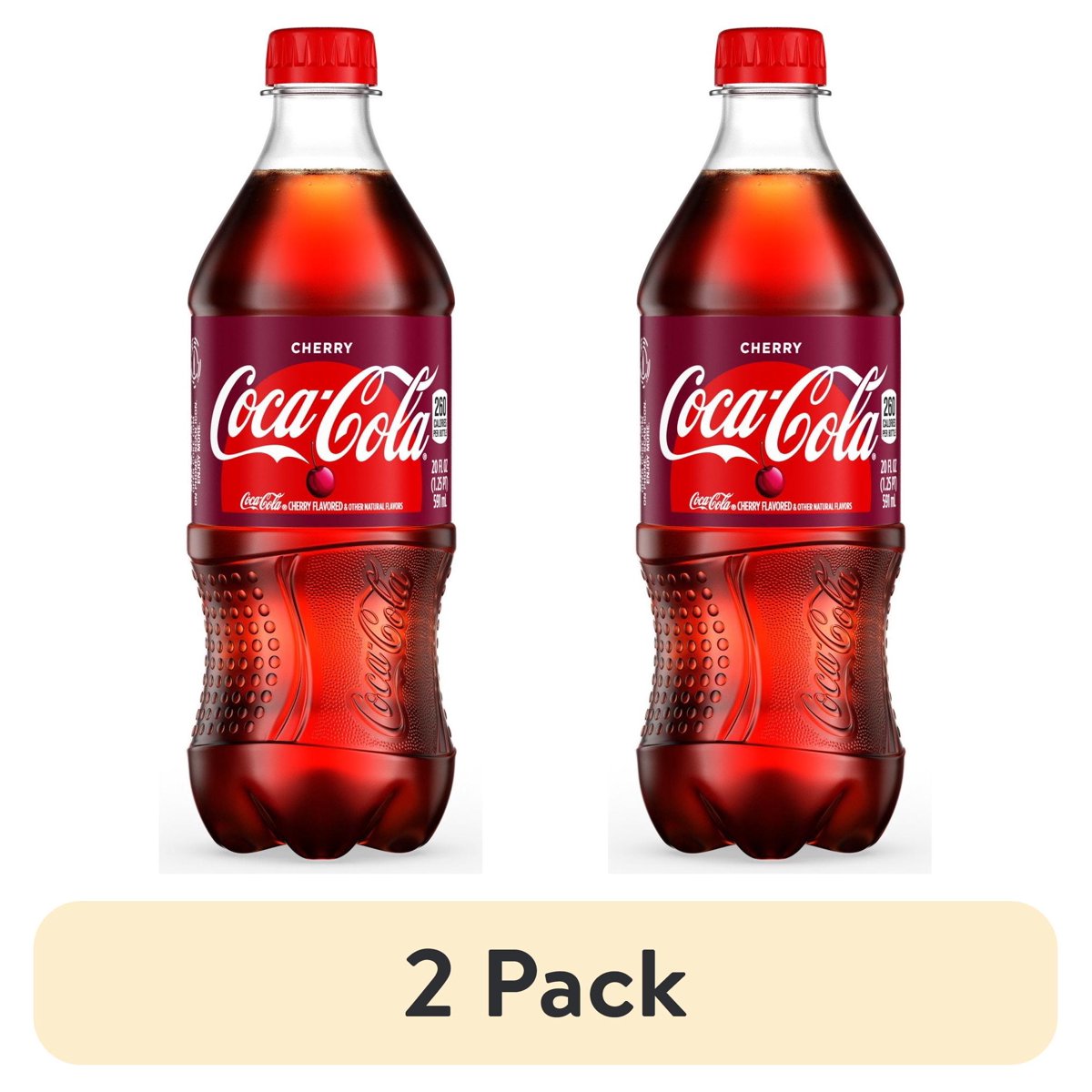 미국직구 567g 2팩 / (2 pack) 3 Pack of Coca-Cola Cherry Coke - 567g (Packaging Varies) 1