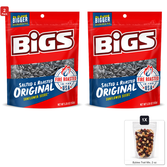 미국직구 2 Pack BIGS 152g 2팩 / 2 Pack | BIGS Original Salted and Roasted Sunflower Seeds, 12 Bags x 1 1