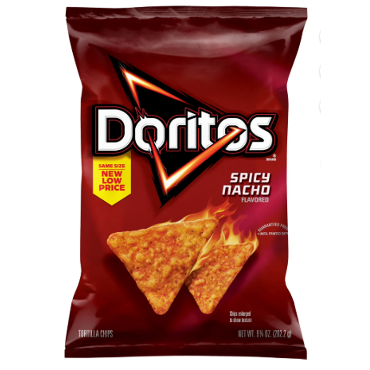 미국직구 2 pack 262g 2팩 / 2 pack - Doritos Spicy Nacho Flavored Tortilla Chips, 262g Bag 1