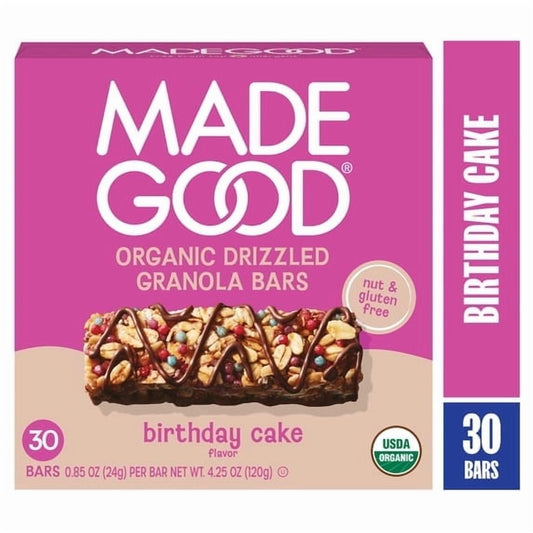 미국직구 2 Pack 초콜릿 22g 2팩 / 2 Pack - MadeGood Chocolate Drizzle Birthday Cake Granola Bars, 30 Hea 1