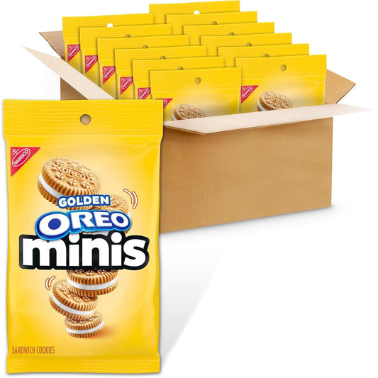 미국직구 2 Pack 과자 85g 2팩 / 2 Pack - OREO Minis Golden Sandwich Cookies, 12 - 85g Bags 1