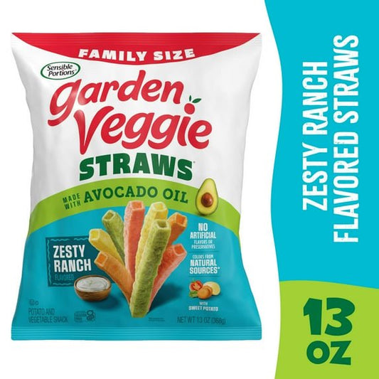 미국직구 2 pack Sensible 384ml 2팩 / 2 pack Sensible Portions Garden Veggie Straws Made with Avocado Oil, 1