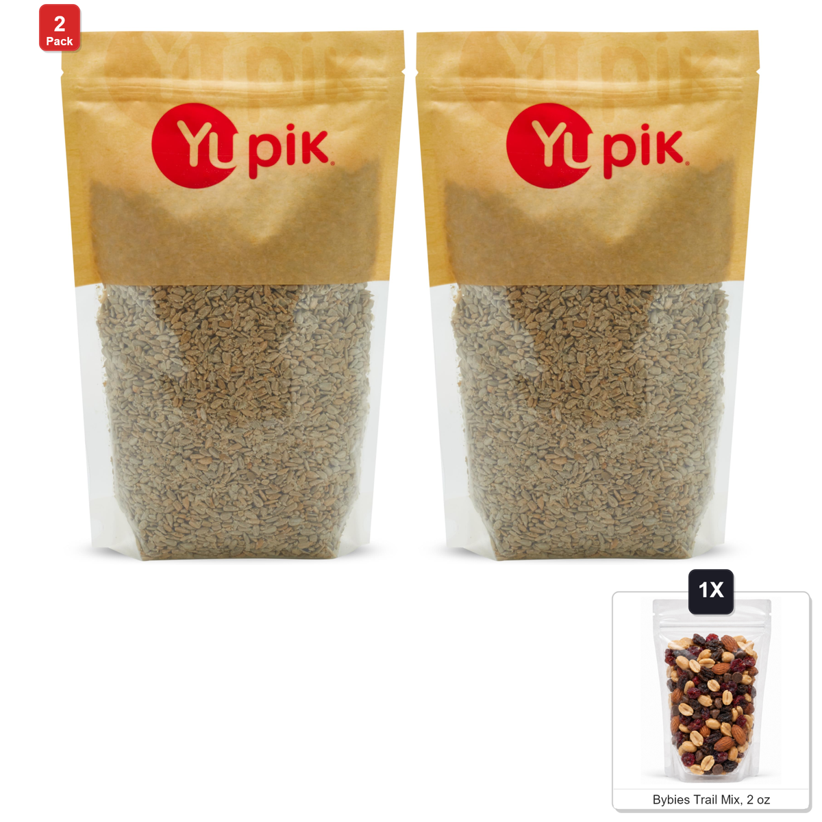미국직구 2 Pack Yupik 57g 2팩 / 2 Pack | Yupik Roasted Sunflower Seeds, Unsalted, Shelled, 6 Bags x 2. 1