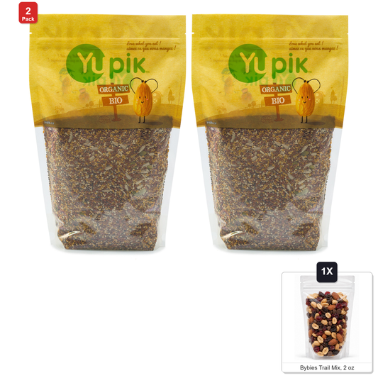 미국직구 2 Pack Yupik 57g 2팩 / 2 Pack | Yupik Super 6 Seeds Mix, 6 Bags x 2.2 lb Each, with Bybies Tr 1