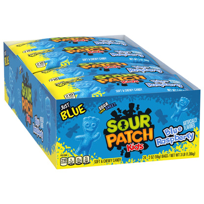 미국직구 사워패치 KIDS Soft & Chewy Candy, Blue Raspberry, 2 oz, 24 ct