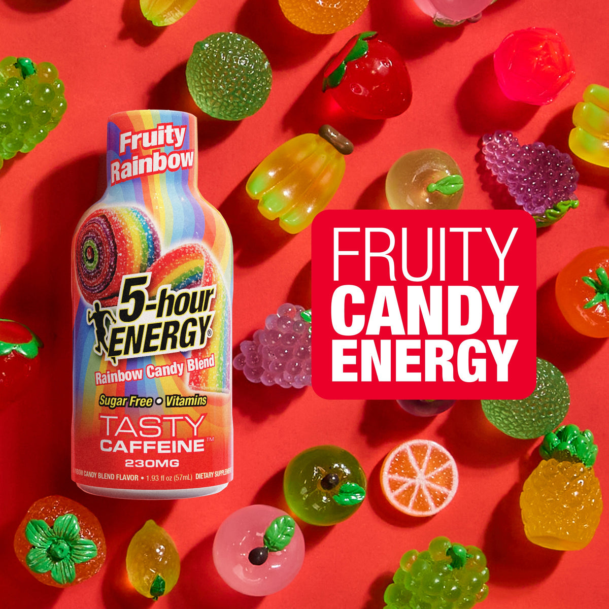 미국직구 5-hour ENERGY Shot, Extra Strength, Fruity Rainbow, 1.93 fl oz, 24 ct