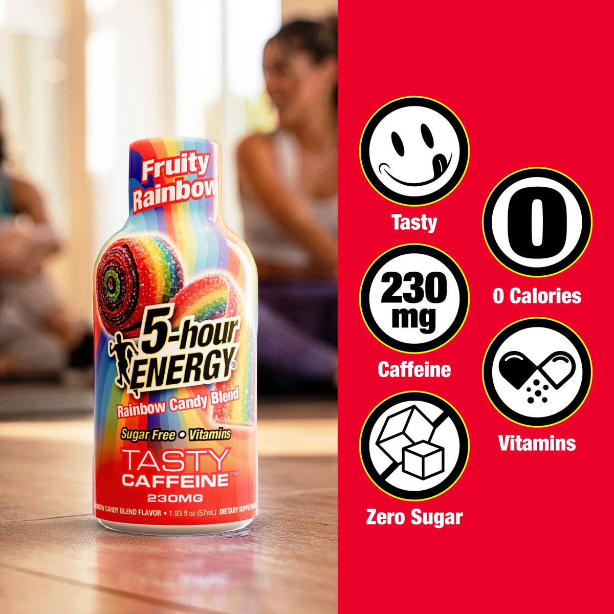 미국직구 5-hour ENERGY Shot, Extra Strength, Fruity Rainbow, 1.93 fl oz, 24 ct
