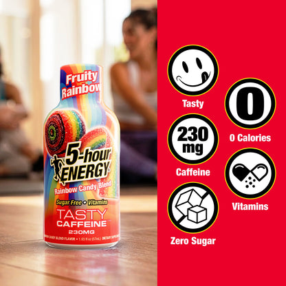 미국직구 5-hour ENERGY Shot, Extra Strength, Fruity Rainbow, 1.93 fl oz, 24 ct